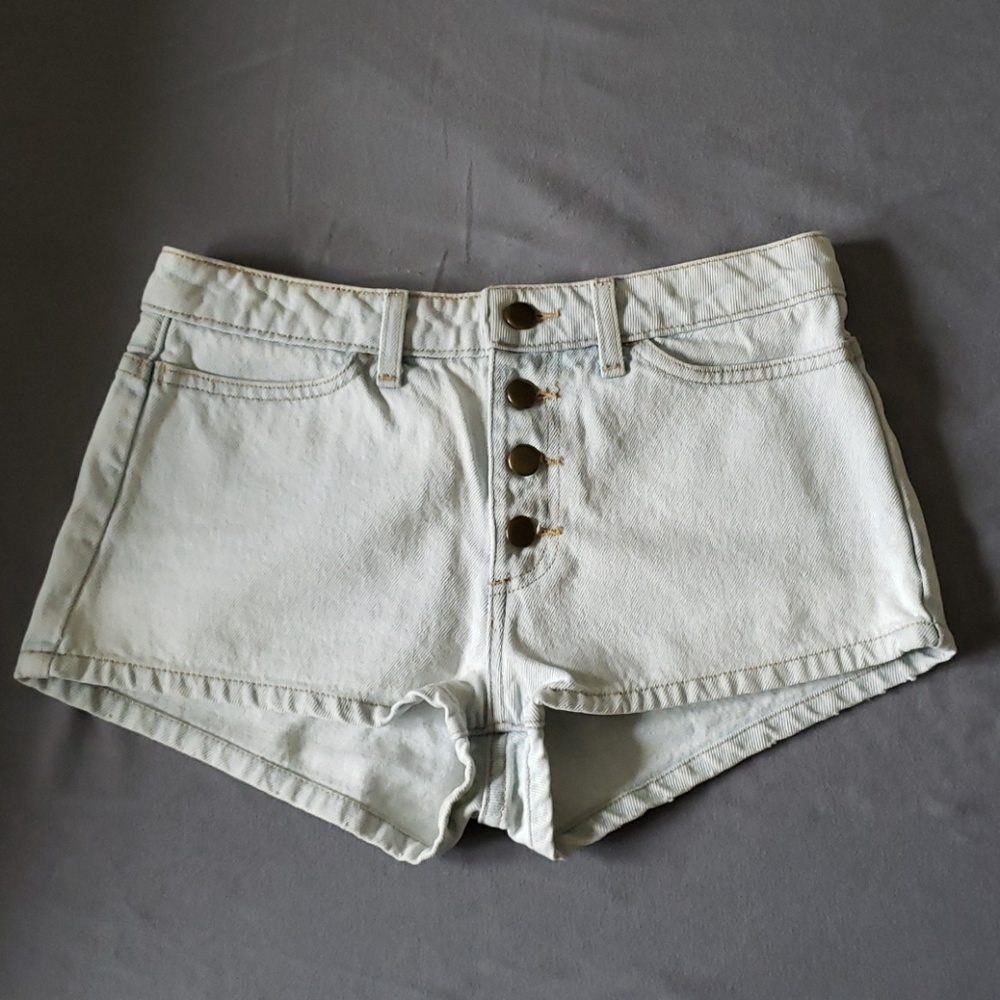 American Apparel Front Button Shorts